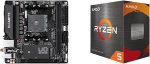 Motherboard CPU Combo -  GIGABYTE A520I AC Bundle with  AMD 100-100000065BOX