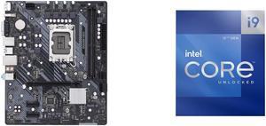 ASRock B660M-HDV LGA 1700 Intel B660 SATA 6Gb/s DDR4 Micro ATX Motherboard Intel Core i9-12900K - Core i9 12th Gen Alder Lake 16-Core (8P+8E) 3.2 GHz LGA 1700 125W Intel UHD Graphics 770 Desktop Processor - BX8071512900K