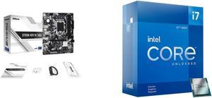 ASRock B760M-HDV/M.2 LGA 1700 DDR4 Micro ATX Motherboard Intel Core i7-12700KF - Core i7 12th Gen Alder Lake 12-Core (8P+4E) 3.6 GHz LGA 1700 125W Desktop Processor - BX8071512700KF