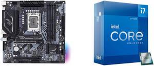 ASRock B660M PRO RS LGA 1700 Intel B660 SATA 6Gb/s DDR4 Micro ATX Motherboard Intel Core i7-12700K - Core i7 12th Gen Alder Lake 12-Core (8P+4E) 3.6 GHz LGA 1700 125W Intel UHD Graphics 770 Desktop Processor - BX8071512700K