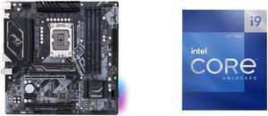 ASRock B660M PRO RS LGA 1700 Intel B660 SATA 6Gb/s DDR4 Micro ATX Motherboard Intel Core i9-12900K - Core i9 12th Gen Alder Lake 16-Core (8P+8E) 3.2 GHz LGA 1700 125W Intel UHD Graphics 770 Desktop Processor - BX8071512900K