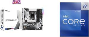 ASRock B760M PRO RS LGA 1700 Micro ATX Motherboard Intel Core i9-12900K - Core i9 12th Gen Alder Lake 16-Core (8P+8E) 3.2 GHz LGA 1700 125W Intel UHD Graphics 770 Desktop Processor - BX8071512900K