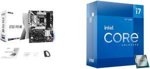 ASRock B760 Pro RS LGA 1700 DDR5 ATX Motherboard Intel Core i7-12700K - Core i7 12th Gen Alder Lake 12-Core (8P+4E) 3.6 GHz LGA 1700 125W Intel UHD Graphics 770 Desktop Processor - BX8071512700K