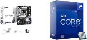 ASRock B760 Pro RS LGA 1700 DDR5 ATX Motherboard Intel Core i9-12900KF - Core i9 12th Gen Alder Lake 16-Core (8P+8E) 3.2 GHz LGA 1700 125W Desktop Processor - BX8071512900KF