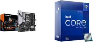 GIGABYTE B760M GAMING PLUS WIFI DDR4 LGA 1700 Intel B760 M-ATX Motherboard with DDR4, 2* M.2, PCIe 4.0, Front USB 3.2 Gen 1 Type-C, WiFi 6 GbE LAN, Q-Flash Plus, PCIe EZ-Latch Intel Core i9-12900KF - Core i9 12th Gen Alder Lake 16-Core (8P+