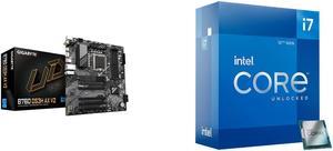 GIGABYTE B760 DS3H AX V2 LGA 1700 Intel B760 ATX Motherboard with DDR5, Dual M.2, PCIe 4.0, USB 3.2 Gen 2x2 Type-C, WiFi 6, 1GbE LAN, Q-Flash Plus, EZ-Latch Intel Core i7-12700K - Core i7 12th Gen Alder Lake 12-Core (8P+4E) 3.6 GHz LGA 1700