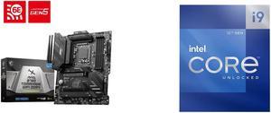 MSI MAG B760 TOMAHAWK WIFI DDR4 LGA 1700 (Intel12th&13th Gen) SATA 6Gb/s ATX Motherboard,PCIe 5.0, DDR4,3xM.2 Slots,,WiFi 6,Intel 2.5Gb LAN Intel Core i9-12900K - Core i9 12th Gen Alder Lake 16-Core (8P+8E) 3.2 GHz LGA 1700 125W Intel UHD G