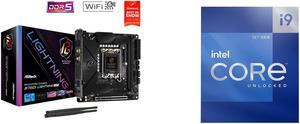 Asrock B760I Lightning Wifi LGA 1700 DDR5 Mini ITX Motherboard Intel Core i9-12900K - Core i9 12th Gen Alder Lake 16-Core (8P+8E) 3.2 GHz LGA 1700 125W Intel UHD Graphics 770 Desktop Processor - BX8071512900K