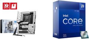 MSI Z790 PROJECT ZERO LGA1700 Wi-Fi 7 DDR5 Back Connect Design ATX Motherboard Intel Core i9-12900KF - Core i9 12th Gen Alder Lake 16-Core (8P+8E) 3.2 GHz LGA 1700 125W Desktop Processor - BX8071512900KF