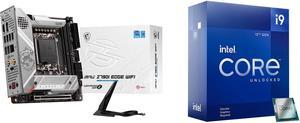 MSI MPG Z790I EDGE WIFI LGA 1700 Intel Z790 SATA 6Gb/s DDR5 Mini ITX Motherboard Intel Core i9-12900KF - Core i9 12th Gen Alder Lake 16-Core (8P+8E) 3.2 GHz LGA 1700 125W Desktop Processor - BX8071512900KF