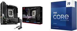 ASUS ROG Strix Z690-I Gaming WiFi 6E LGA 1700 (Intel® 12th&13th&14th Gen) mini-ITX gaming motherboard (PCIe 5.0,DDR5,10 layer PCB,10+1 power stages,Thunderbolt 4 Onboard,Intel® 2.5 Gb LAN) Intel Core i9-13900KF - Core i9 13th Gen Raptor Lak