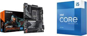 Motherboard CPU Combo -  GIGABYTE Z790 GAMING X AX Bundle with  Intel BX8071513600K