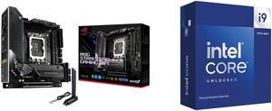 ASUS ROG Strix Z690-I Gaming WiFi 6E LGA 1700 (Intel® 12th&13th&14th Gen) mini-ITX gaming motherboard (PCIe 5.0,DDR5,10 layer PCB,10+1 power stages,Thunderbolt 4 Onboard,Intel® 2.5 Gb LAN) Intel Core i9-14900KF - Core i9 14th Gen 24-Core (8