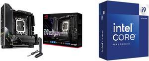 ASUS ROG Strix Z690-I Gaming WiFi 6E LGA 1700 (Intel® 12th&13th&14th Gen) mini-ITX gaming motherboard (PCIe 5.0,DDR5,10 layer PCB,10+1 power stages,Thunderbolt 4 Onboard,Intel® 2.5 Gb LAN) Intel Core i9-14900K - Core i9 14th Gen 24-Core (8P