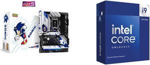 ASRock Z790 PG SONIC Intel LGA1700 (14th,13th,12th Gen) ATX Motherboard, 4 slots DDR5, PCIE 5.0 x16, 5 M.2 slots, 2.5Gb Lan, 7.1 Nahimic Audio, Front USB3.2 Gen2X2 Type_C, 14+1+1 Power Phase Intel Core i9-14900KF - Core i9 14th Gen 24-Core