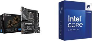 GIGABYTE Z790 UD AC LGA 1700 Intel Z790 ATX Motherboard with DDR5, Triple M.2, PCIe 5.0, USB 3.2 Gen2X2 Type-C, Intel Wi-Fi, 2.5GbE LAN, PCIe EZ-Latch, Multi-Key Intel Core i9-14900K - Core i9 14th Gen 24-Core (8P+16E) LGA 1700 125W Intel U