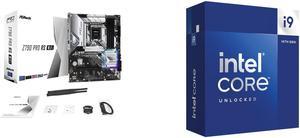 ASRock PRO Z790 PRO RS WiFi Intel LGA1700 (14th,13th,12th Gen) ATX Motherboard, 4 DDR5 Slots, PCIE 5.0x16, Realtek ALC897 7.1 CH, Dragon 2.5G LAN, WiFi 6E+Bluetooth, 8 SATA3, 4 Hyper M.2 (PCIe Gen4x4) Intel Core i9-14900K - Core i9 14th Gen