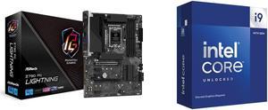 ASRock Z790 PG Lightning Intel LGA1700 (14th,13th,12th Gen) ATX Motherboard, 4 slots DDR5, PCIE 5.0 x16, Quad Hyper M.2 slots, 2.5Gb Lan, 7.1 Nahimic Audio, 14+1+1 Power Phase Intel Core i9-14900KF - Core i9 14th Gen 24-Core (8P+16E) LGA 17