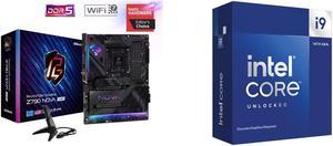 ASRock Z790 Nova WiFi LGA 1700(14th,13th,12th Gen) Intel Z790 SATA 6Gb/s ATX DDR5 1 PCIe 5.0 x16 2.5G LAN WiFi 7 + Bluetooth Motherboards - Intel Intel Core i9-14900KF - Core i9 14th Gen 24-Core (8P+16E) LGA 1700 125W None Integrated Graphi