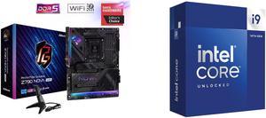 ASRock Z790 Nova WiFi LGA 1700(14th,13th,12th Gen) Intel Z790 SATA 6Gb/s ATX DDR5 1 PCIe 5.0 x16 2.5G LAN WiFi 7 + Bluetooth Motherboards - Intel Intel Core i9-14900K - Core i9 14th Gen 24-Core (8P+16E) LGA 1700 125W Intel UHD Graphics 770