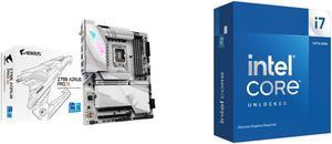 GIGABYTE Z790 AORUS PRO X LGA 1700(14th,13th,12th Gen) Intel Z790 X ATX Motherboard with DDR5, 5* M.2, PCIe 5.0, USB 3.2 Type-C, Wi-Fi 7, 5GbE LAN, Q-Flash Plus, EZ-Latch Plus Intel Core i7-14700KF - Core i7 14th Gen 20-Core (8P+12E) LGA 17