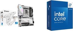 GIGABYTE Z790 AORUS PRO X LGA 1700(14th,13th,12th Gen) Intel Z790 X ATX Motherboard with DDR5, 5* M.2, PCIe 5.0, USB 3.2 Type-C, Wi-Fi 7, 5GbE LAN, Q-Flash Plus, EZ-Latch Plus Intel Core i7-14700K - Core i7 14th Gen 20-Core (8P+12E) LGA 170