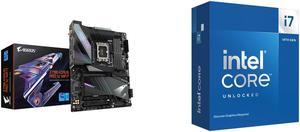 GIGABYTE Z790 AORUS PRO X WIFI7 LGA 1700 Intel Z790 X ATX Motherboard with DDR5, 5 x M.2, PCIe 5.0, USB 3.2 Type-C, Wi-Fi 7, 5GbE LAN, Q-Flash Plus, EZ-Latch Plus Intel Core i7-14700KF - Core i7 14th Gen 20-Core (8P+12E) LGA 1700 125W None