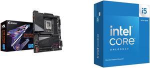 GIGABYTE Z790 AORUS ELITE X WIFI7 LGA 1700(14th,13th,12th Gen) Intel Z790 X ATX Motherboard with DDR5, 4 M.2, PCIe 5.0, USB 3.2 Type-C, Wi-Fi 7, 2.5GbE LAN, Q-Flash Plus, EZ-Latch Plus Intel Core i5-14600KF - Core i5 14th Gen 14-Core (6P+8E