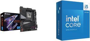 GIGABYTE Z790 AORUS ELITE X WIFI7 LGA 1700(14th,13th,12th Gen) Intel Z790 X ATX Motherboard with DDR5, 4 M.2, PCIe 5.0, USB 3.2 Type-C, Wi-Fi 7, 2.5GbE LAN, Q-Flash Plus, EZ-Latch Plus Intel Core i5-14600K - Core i5 14th Gen 14-Core (6P+8E)