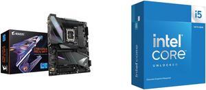 GIGABYTE Z790 AORUS PRO X WIFI7 LGA 1700 Intel Z790 X ATX Motherboard with DDR5, 5 x M.2, PCIe 5.0, USB 3.2 Type-C, Wi-Fi 7, 5GbE LAN, Q-Flash Plus, EZ-Latch Plus Intel Core i5-14600KF - Core i5 14th Gen 14-Core (6P+8E) LGA 1700 125W None I