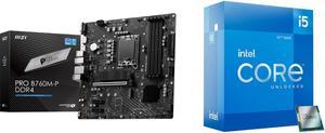 Motherboard CPU Combo -  MSI PRO B760M-P DDR4 Bundle with  Intel BX8071512600K