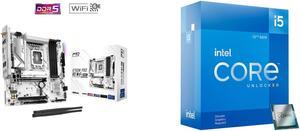 Motherboard CPU Combo -  ASRock B760M Pro RS WiFi White Bundle with  Intel BX8071512600KF