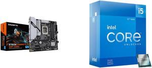 Motherboard CPU Combo -  GIGABYTE B760M GAMING PLUS WIFI DDR4 Bundle with  Intel BX8071512600KF