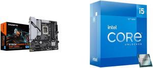 Motherboard CPU Combo -  GIGABYTE B760M GAMING PLUS WIFI DDR4 Bundle with  Intel BX8071512600K