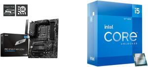 Motherboard CPU Combo -  MSI PRO B760-P WIFI DDR4 Bundle with  Intel BX8071512600K