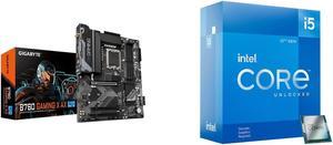 Motherboard CPU Combo -  GIGABYTE B760 GAMING X AX Bundle with  Intel BX8071512600KF