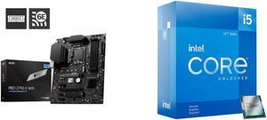 Motherboard CPU Combo -  MSI PRO Z790-S WIFI Bundle with  Intel BX8071512600KF