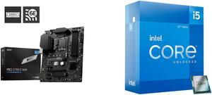 Motherboard CPU Combo -  MSI PRO Z790-S WIFI Bundle with  Intel BX8071512600K