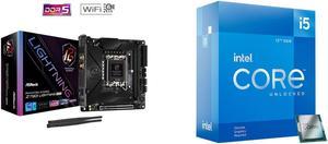 Motherboard CPU Combo -  ASRock Z790I Lightning WiFi Bundle with  Intel BX8071512600KF