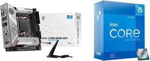 Motherboard CPU Combo -  MSI MPG Z790I EDGE WIFI Bundle with  Intel BX8071512600KF