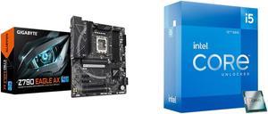 Motherboard CPU Combo -  GIGABYTE Z790 EAGLE AX Bundle with  Intel BX8071512600K