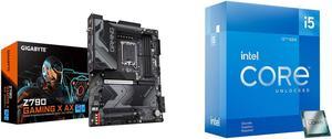 Motherboard CPU Combo -  GIGABYTE Z790 GAMING X AX Bundle with  Intel BX8071512600KF