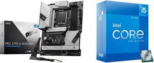 Motherboard CPU Combo -  MSI PRO Z790-A MAX WIFI Bundle with  Intel BX8071512600K