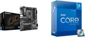 GIGABYTE B760 DS3H AX LGA 1700 Intel B760 ATX Motherboard with DDR5, 2x M.2, PCIe 4.0, USB 3.2 Gen 2 Type-C, WiFi 6E Realtek GbE LAN, Q-Flash Plus, PCIe EZ-Latch Intel Core i7-12700K - Core i7 12th Gen Alder Lake 12-Core (8P+4E) 3.6 GHz LGA