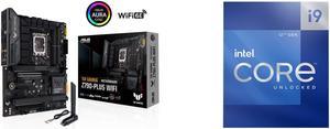 ASUS TUF Gaming Z790-Plus WiFi  LGA 1700(Intel14th & 13th & 12th Gen) ATX gaming motherboard(PCIe 5.0, DDR5,4xM.2 Slots,16+1 DrMOS,WiFi 6,Intel 2.5Gb LAN,front USB 3.2 Gen 2 Type-C,Thunderbolt 4(USB4) Intel Core i9-12900K - Core i9 12th Gen