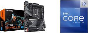 GIGABYTE Z790 GAMING X AX LGA 1700 Intel Z790 ATX Motherboard with DDR5, M.2, PCIe 5.0, USB 3.2 Gen2X2 Type-C, Intel Wi-Fi 6E, 2.5GbE LAN, Q-Flash Plus, EZ-Latch Plus Intel Core i9-12900K - Core i9 12th Gen Alder Lake 16-Core (8P+8E) 3.2 GH