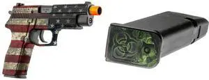 GunSkins Universal Pistol Skin (GS America) GunSkins Pistol Mag Skin for Airsoft - 6 Pack (Proveil Reaper Z)