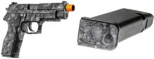 GunSkins Universal Pistol Skin (Proveil Reaper Black) GunSkins Pistol Mag Skin for Airsoft - 6 Pack (Proveil Reaper Black)