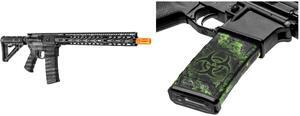 GunSkins AR-15 or M4 Style Rifle Skin for Airsoft AEG (America Grey) GunSkins AR-15/M4 Style Mag Skin for Airsoft (Proveil Reaper Z)