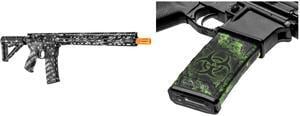 GunSkins AR-15 or M4 Style Rifle Skin for Airsoft AEG (Proveil Victory Grey) GunSkins AR-15/M4 Style Mag Skin for Airsoft (Proveil Reaper Z)